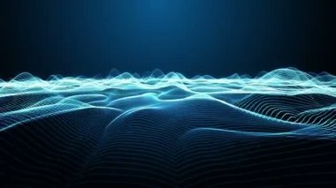 dalgalı çizgiler peyzaj üzerinde uçuş