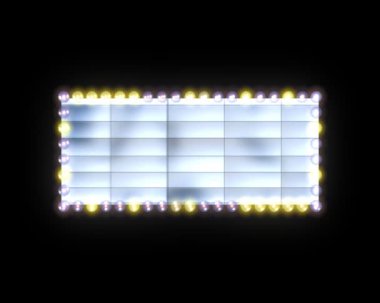 ampul ışıkları ile billboard