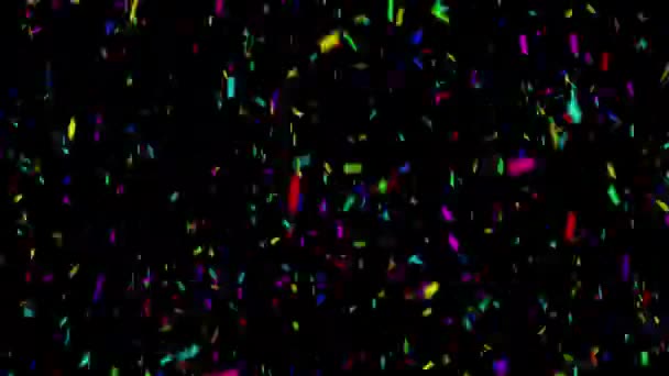 Confettis de chute colorés — Video