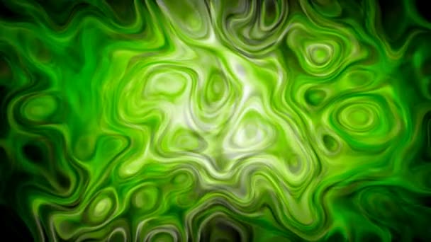 Lámpara de lava surrealista verde — Vídeos de Stock