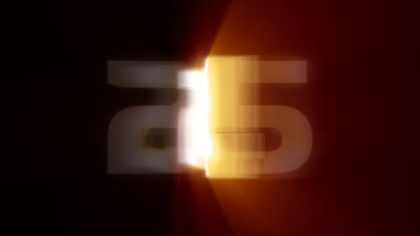 compte à rebours avec nombres rotatifs 