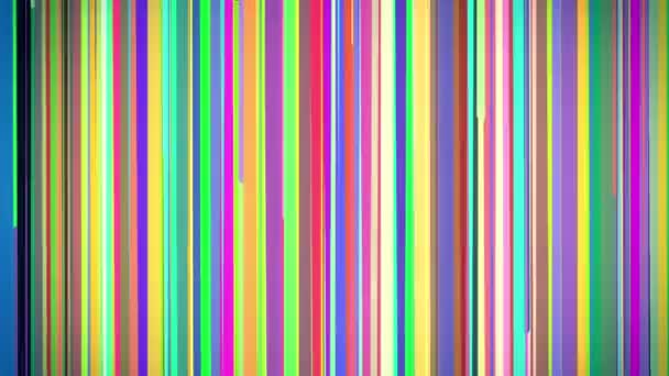 Vertical multicolored stripes — Stock Video