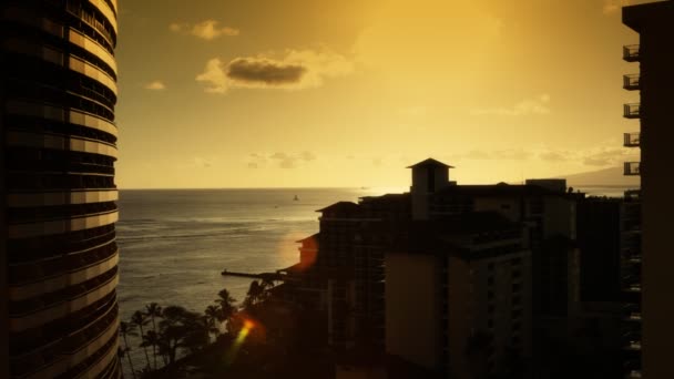 Vacation Hotel room view — Stock video