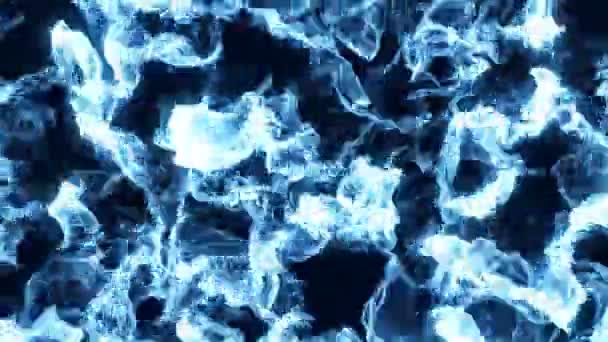 Abstraktes blaues Feuer — Stockvideo
