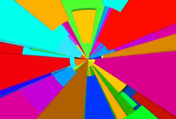 Triangoli astratti multi colore — Video Stock