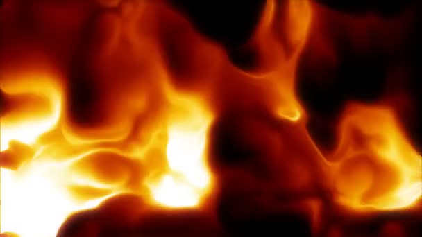 Mur abstrait de boucle de feu — Video