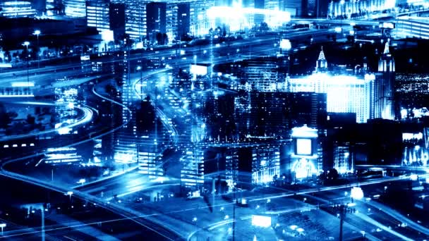 Montage de la Cité Bleue La nuit 