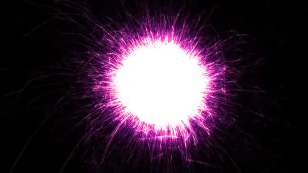 Résumé Magenta Sparklers sur fond noir 