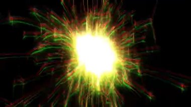 Soyut maytap arıza siyah arka plan üzerinde