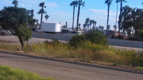 Traficul pe autostrada California — Videoclip de stoc