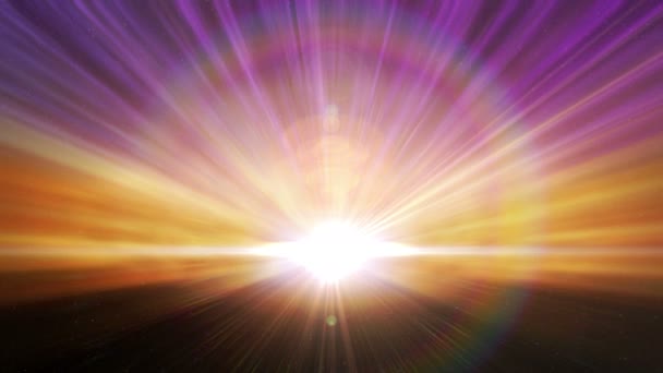 Boucle d'éclatement de lumière d'horizon cosmique 