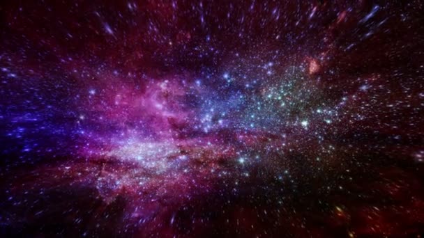 Sternenreise in die Galaxie — Stockvideo