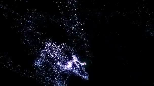 Streamer étoiles violet