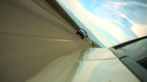 Супер високошвидкісне водіння — стокове відео