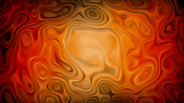 Oranžový surrealistické Lávová lampa — Stock video