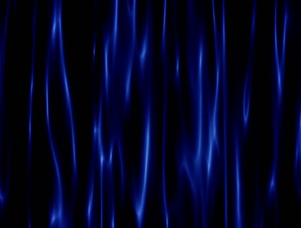 Rideau abstrait bleu soyeux 