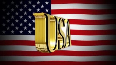 ABD metin Amerikan bayrağı