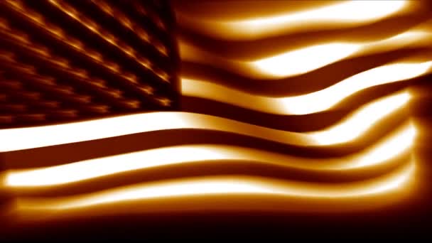 American flag inflates — Stock Video