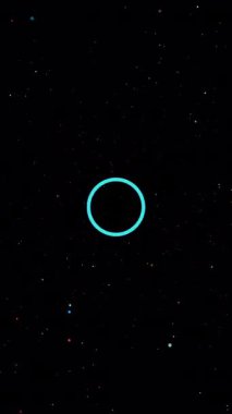 Soyut Plasma Çemberi Parçacığı Döngü Arasından Uçar