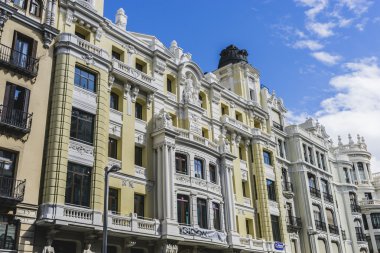  binaların sokak Gran Via Madrid