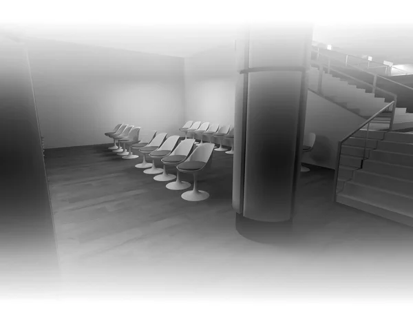 Wartezimmer mit Stühlen — Stockfoto