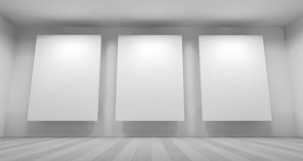 Clean art gallery space — Stock Photo, Image