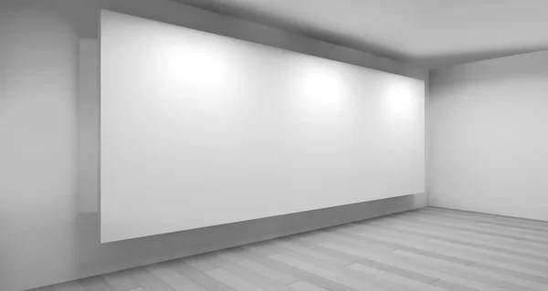Espaço galeria de arte limpa — Fotografia de Stock