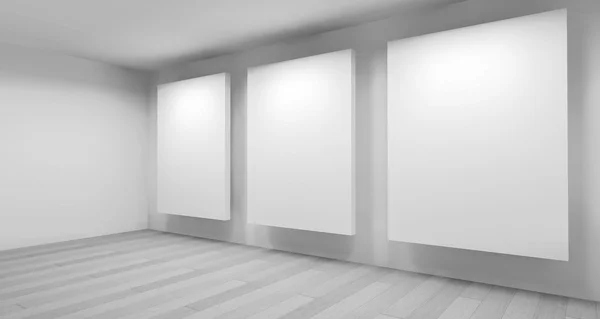 Clean art gallery space — Stock Photo, Image