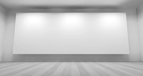 Espacio de galería de arte limpio — Foto de Stock