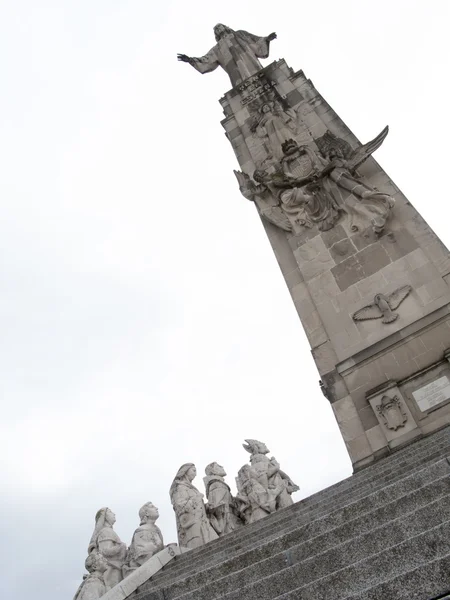 Cerro de los Angeles in Getafe, Madrid. monument inaugurated by — Stock Photo, Image