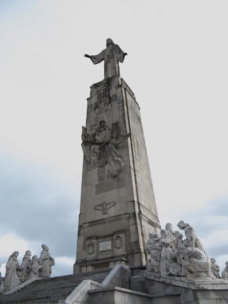 Cerro de los Angeles Getafe, Madrid. anıt tarafından açıldı — Stok fotoğraf