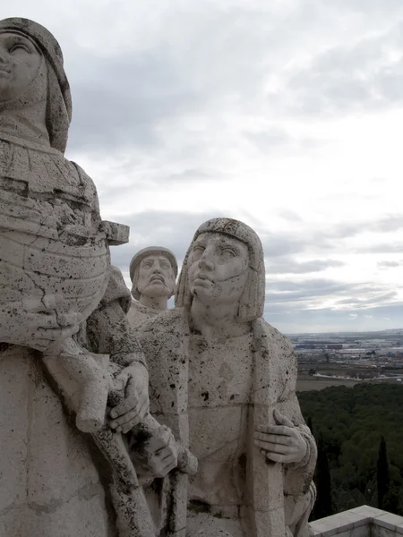 Statue, Cerro de los Angeles in Getafe, Madrid. monument inaugur — Stock Photo, Image