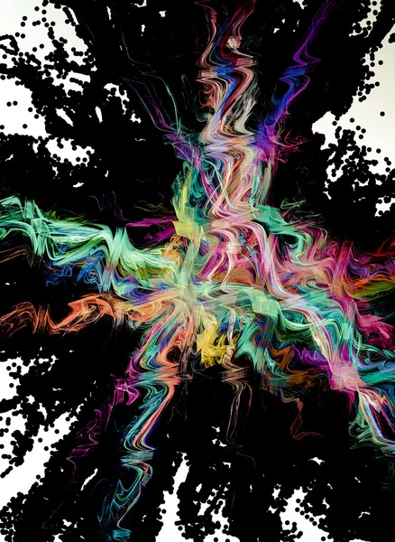 Abstrakt färg våg — Stockfoto