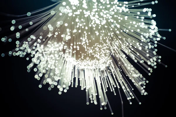 Fiber optics,  communication technology — Stock Photo, Image