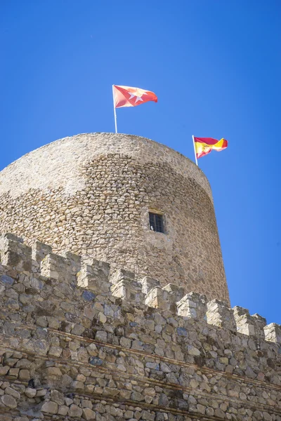 Torre de pedra medieval na cidade de Toledo, Espanha, forti antigo — Fotografia de Stock