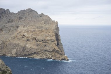 Cape formentor Mallorca, yerel turistik bölgesinde görünümlerini