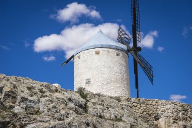 Consuegra, İspanya, Don Kişot efsanevi Kastilya tahıl değirmenler, 