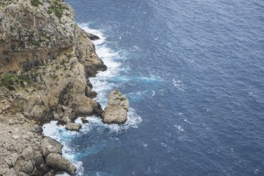 kayalar, Cape formentor Mallorca turistik bölgesinde görünümlerini