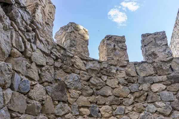 Fortyfikacja, mieście Consuegra średniowieczny zamek w Toledo, Spai — Zdjęcie stockowe