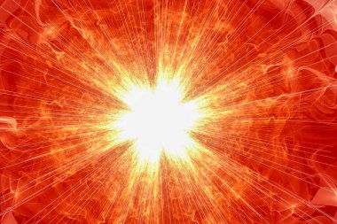 Yaratıcı arka plan, güçlü ve parlak soyut güneş, reklam ve tasarımlar için dekoratif görüntü