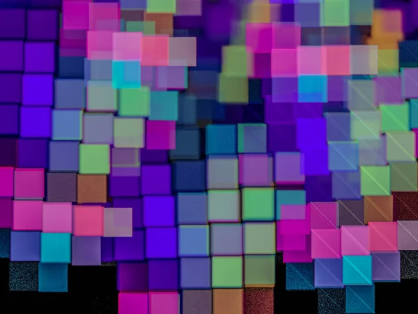 Pixel Kreatywne Tło Kolorowych Kwadratów Jako Mozaika Dekoracyjny Obraz Reklamy — Zdjęcie stockowe