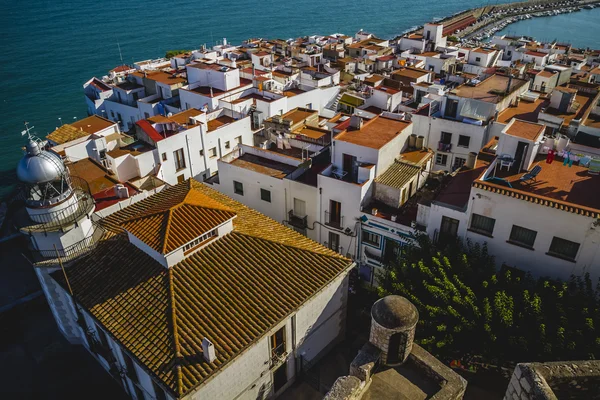 Penyscola vista sul villaggio dal castello — Foto Stock