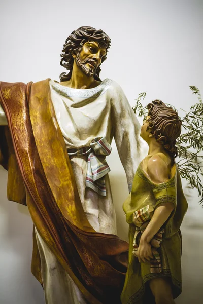 Jesus Christus mit weißem Mantel — Stockfoto