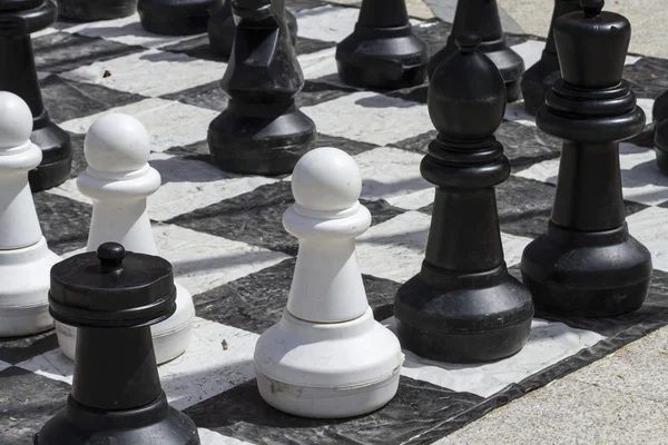 Juegos de ajedrez gigante — Foto de Stock