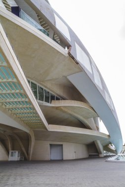 Modern museum architecture in Valencia clipart