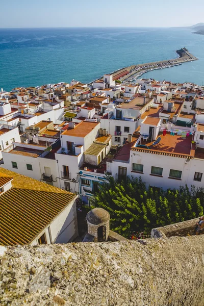 Spanish landscape with deep blue sea — Stock Photo, Image