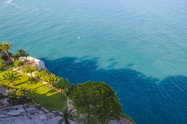 Spanish landscape with deep blue sea — Stock Photo, Image