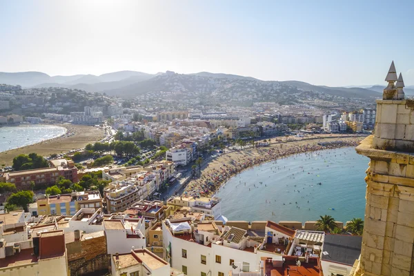 西班牙风景与深蓝色的大海 — 图库照片