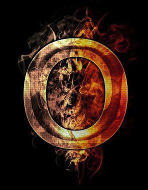 Krom efektleriyle harf gösterimi