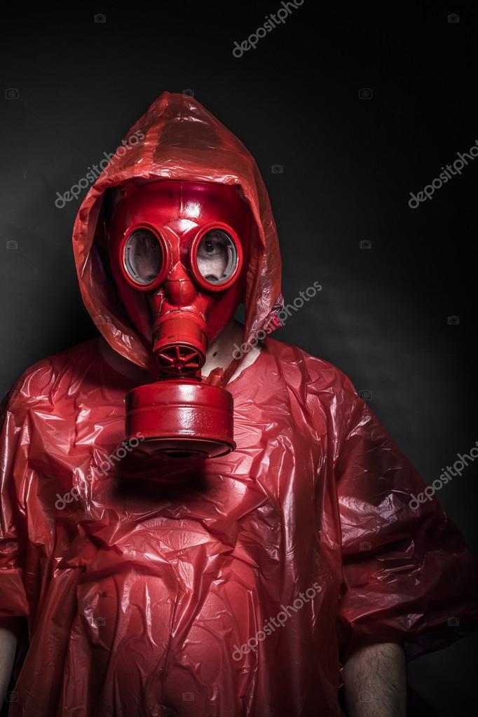 Man with red mask Stock Photo by ©outsiderzone 55104489